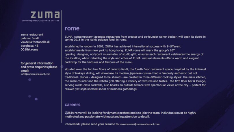 Zuma apre a Roma