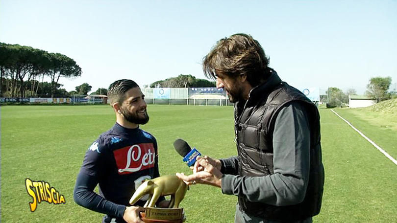 Napoli, Tapiro d'oro a Insigne
