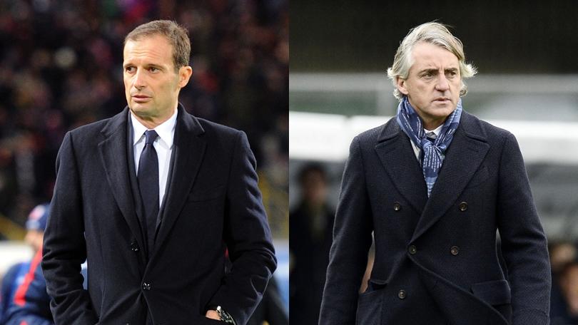Serie A, verso Juve-Inter: Allegri contro Mancini, gavetta e caviale