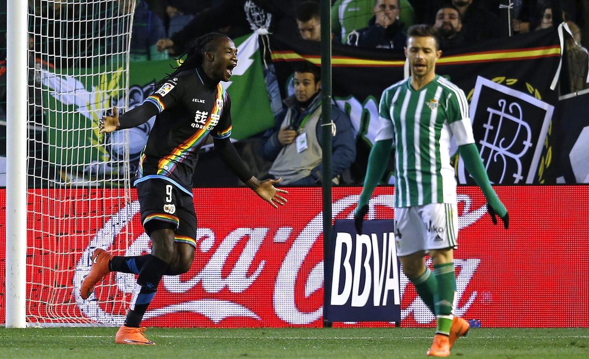 Liga: Betis Siviglia-Rayo Vallecano 2-2