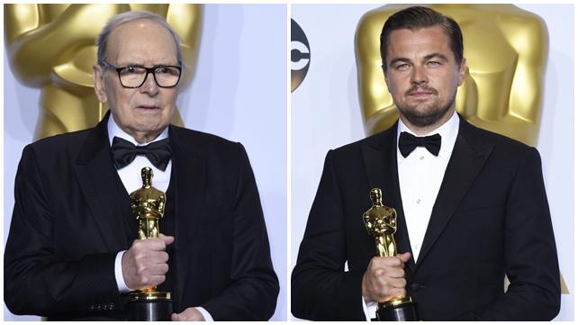 Oscar, il trionfo di Ennio Morricone e Leonardo DiCaprio