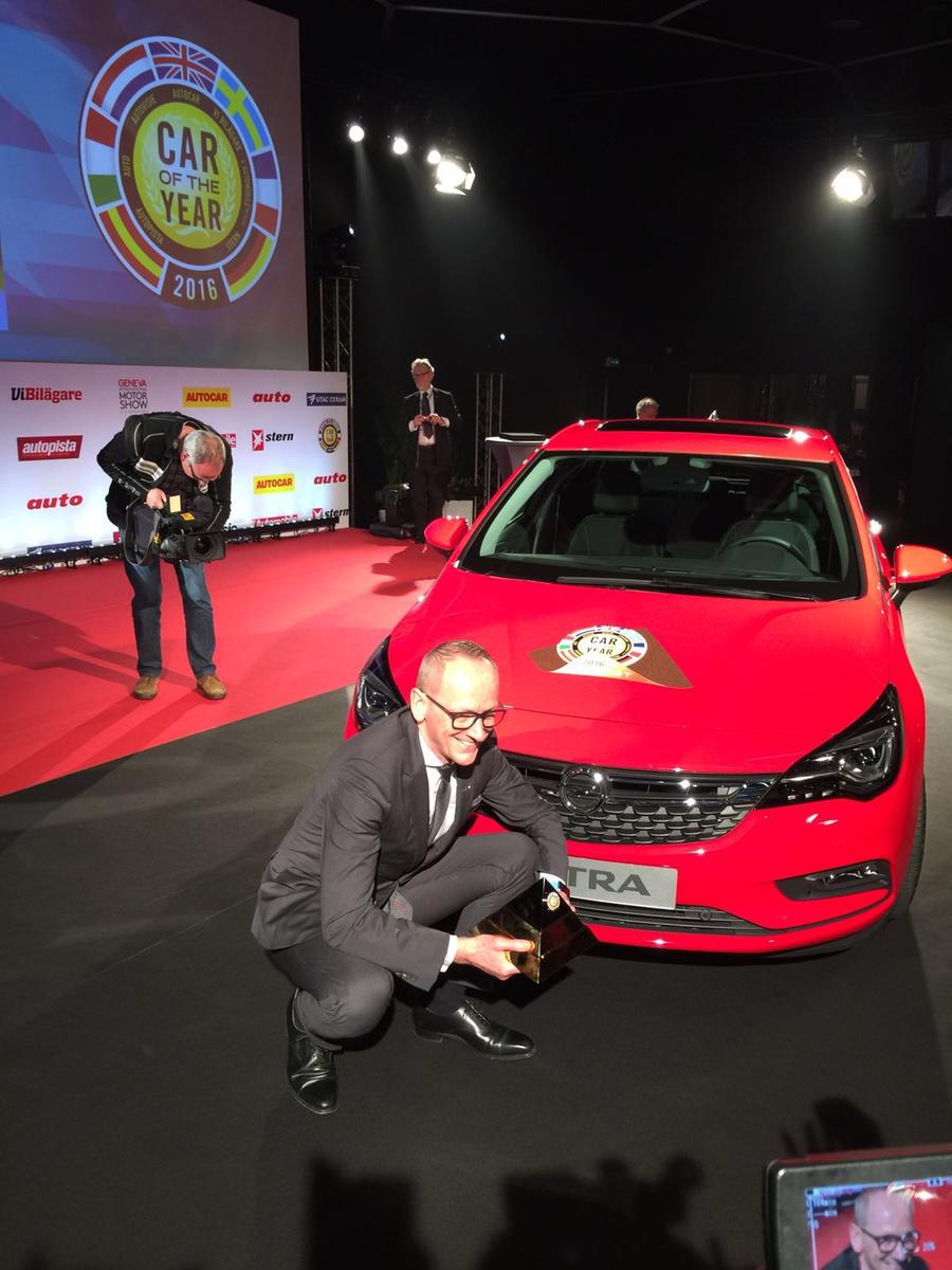 Auto dell'Anno 2016, Opel Astra nuova regina d'Europa