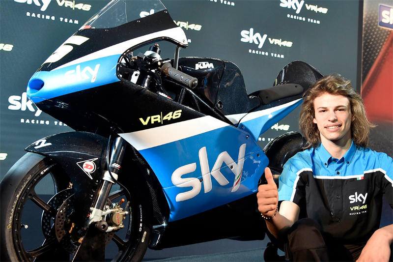 Moto3, lo Sky Racing Team VR 46 presenta i piloti