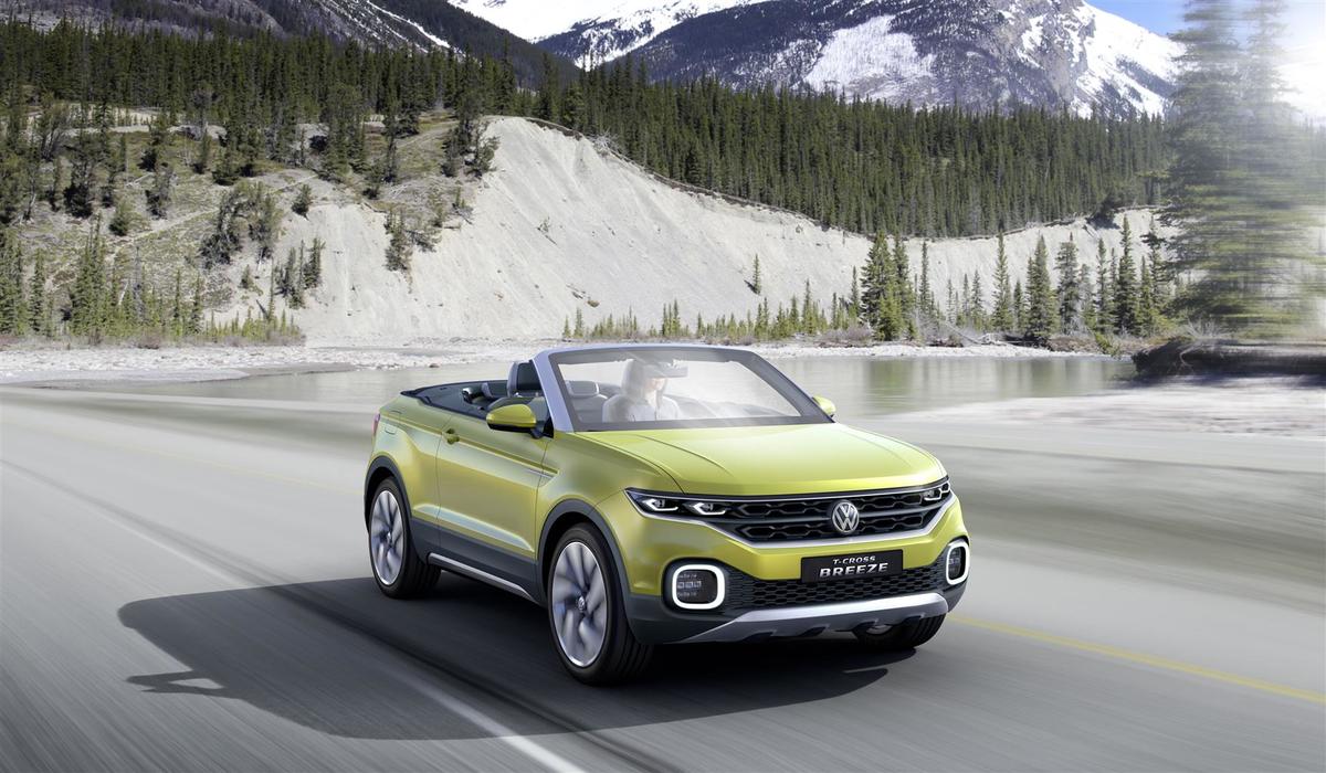 Salone di Ginevra: Volkswagen T-Cross Breeze, prove di SUV compatto cabrio