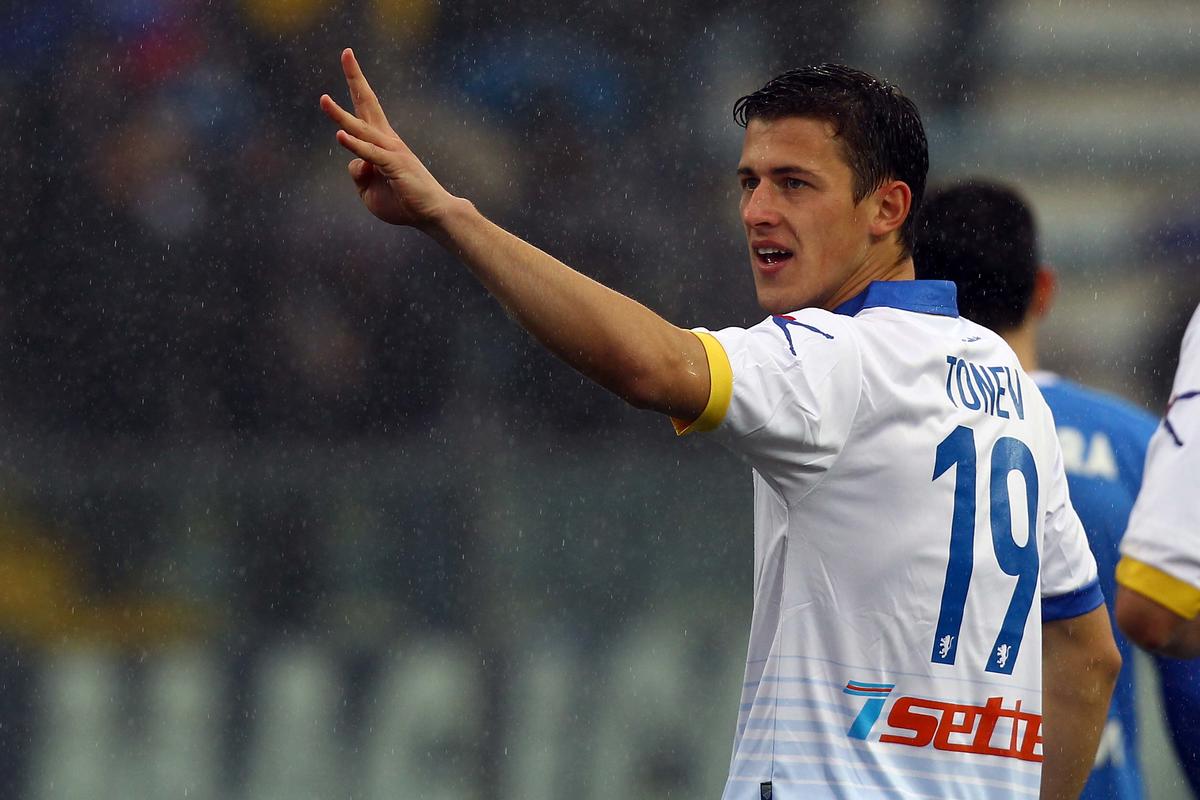 Serie A Frosinone, per Tonev lesione all'adduttore