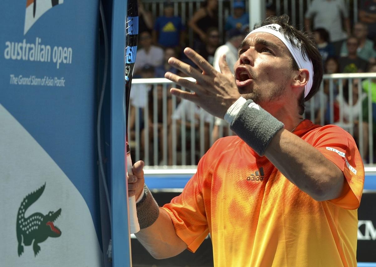 Tennis: Fognini ko per un mese e mezzo