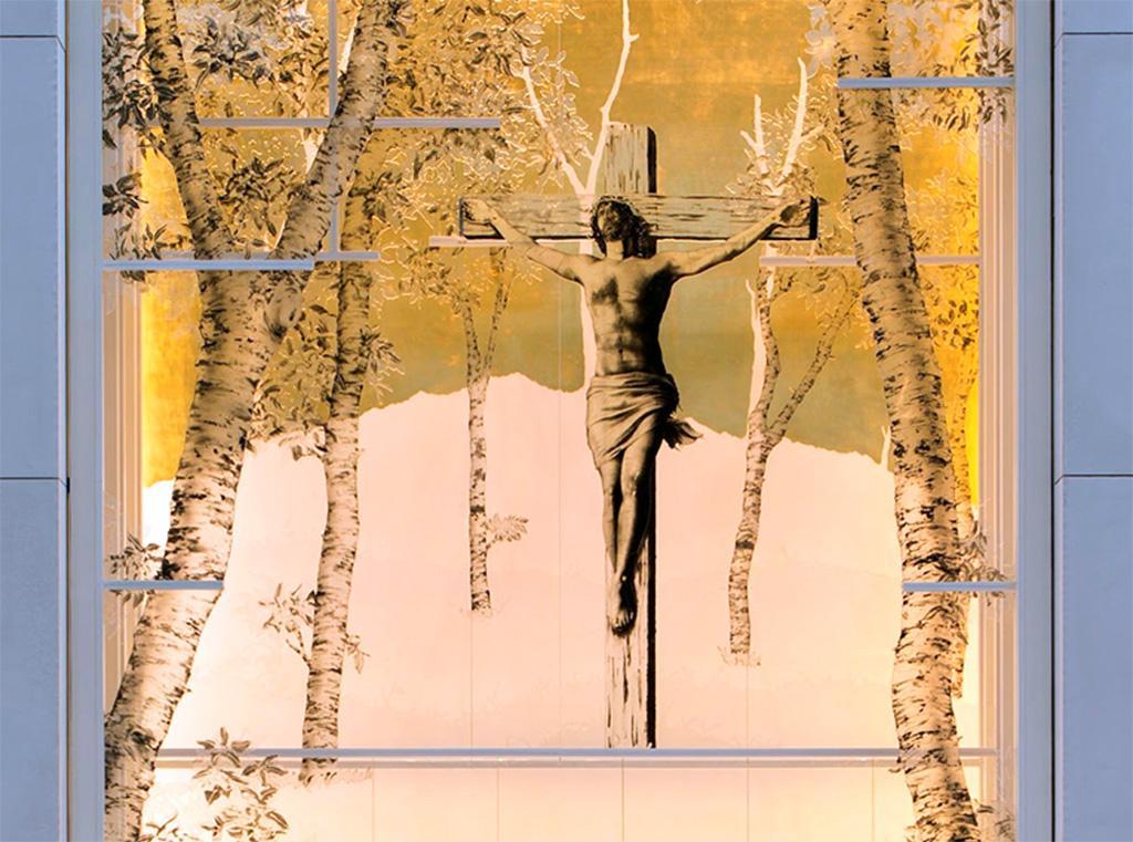 Atalanta, il volto di un ultrà diventa Cristo in una chiesa