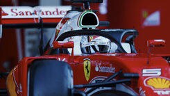 F1, test Barcellona, Vettel prova l'Halo sulla SF16-H