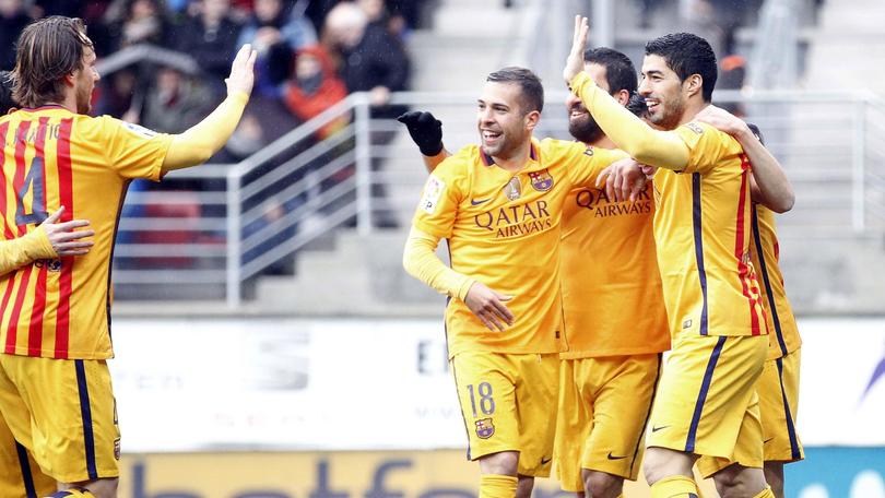 Liga, super Barcellona: Munir, Messi e Suarez firmano il 4-0 all’Eibar. L'Atletico allunga sul Real Madrid