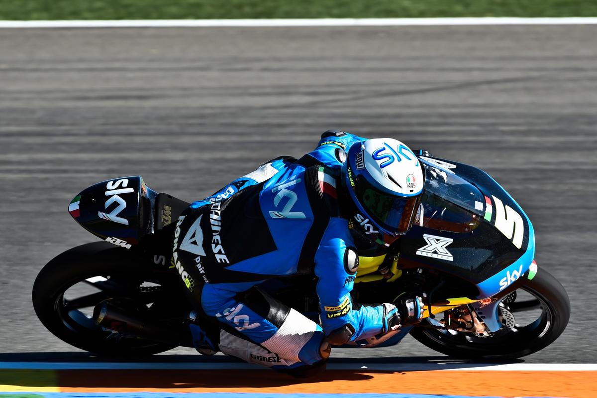 Moto3 Sky Team, Fenati: «Primo giorno di test, buon risultato»