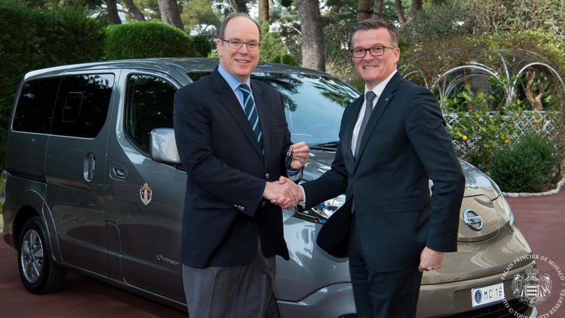 Nissan: due e-NV200 per il Principe Alberto II