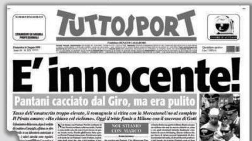 Caso Pantani, Tuttosport credeva nel Pirata
