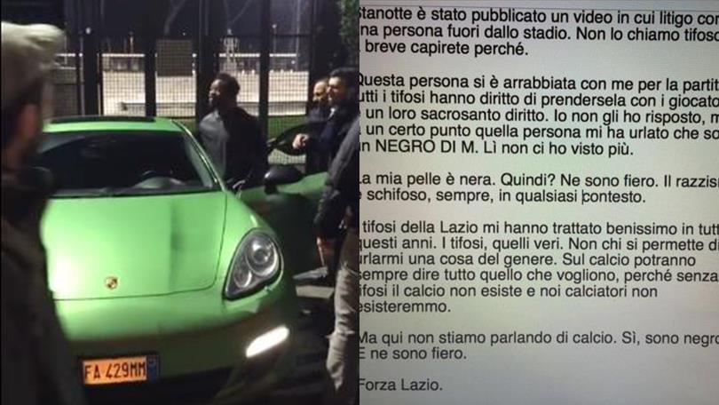 Lazio Onazi, rissa sfiorata con un tifoso: «Mi ha detto negro di m....»