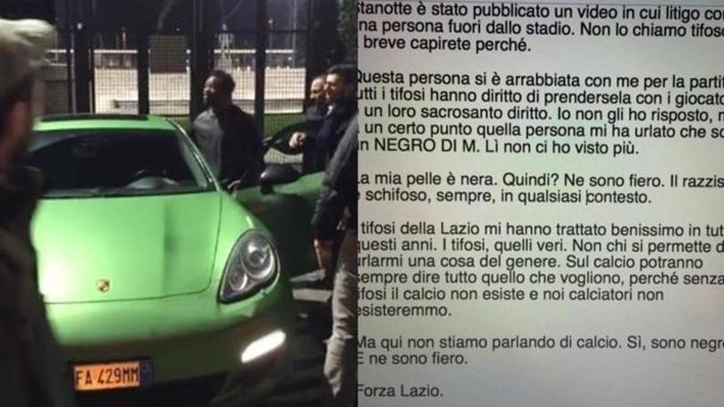 Lazio Onazi, rissa sfiorata con un tifoso: «Mi ha detto negro di m....»