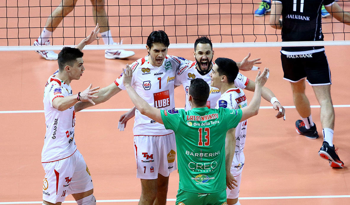 Lube vola in Final Four.  In semifinale derby con Trento