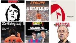 Il mondo ricorda Johan Cruyff: le prime pagine internazionali