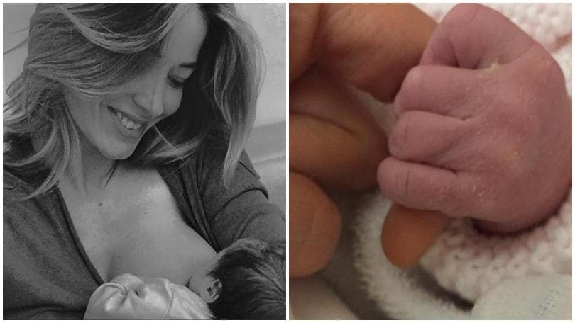 Elena Santarelli super mamma: la prima foto della piccola Greta
