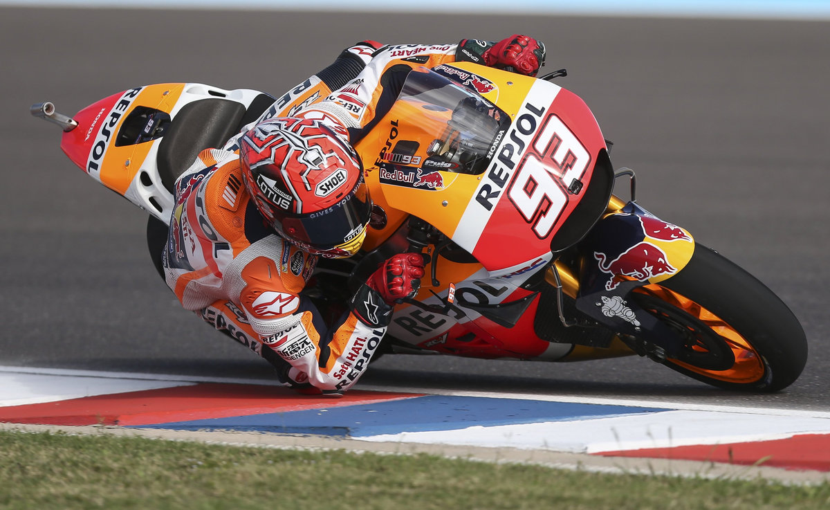 MotoGp Argentina: vola la Honda, per Rossi settimo tempo