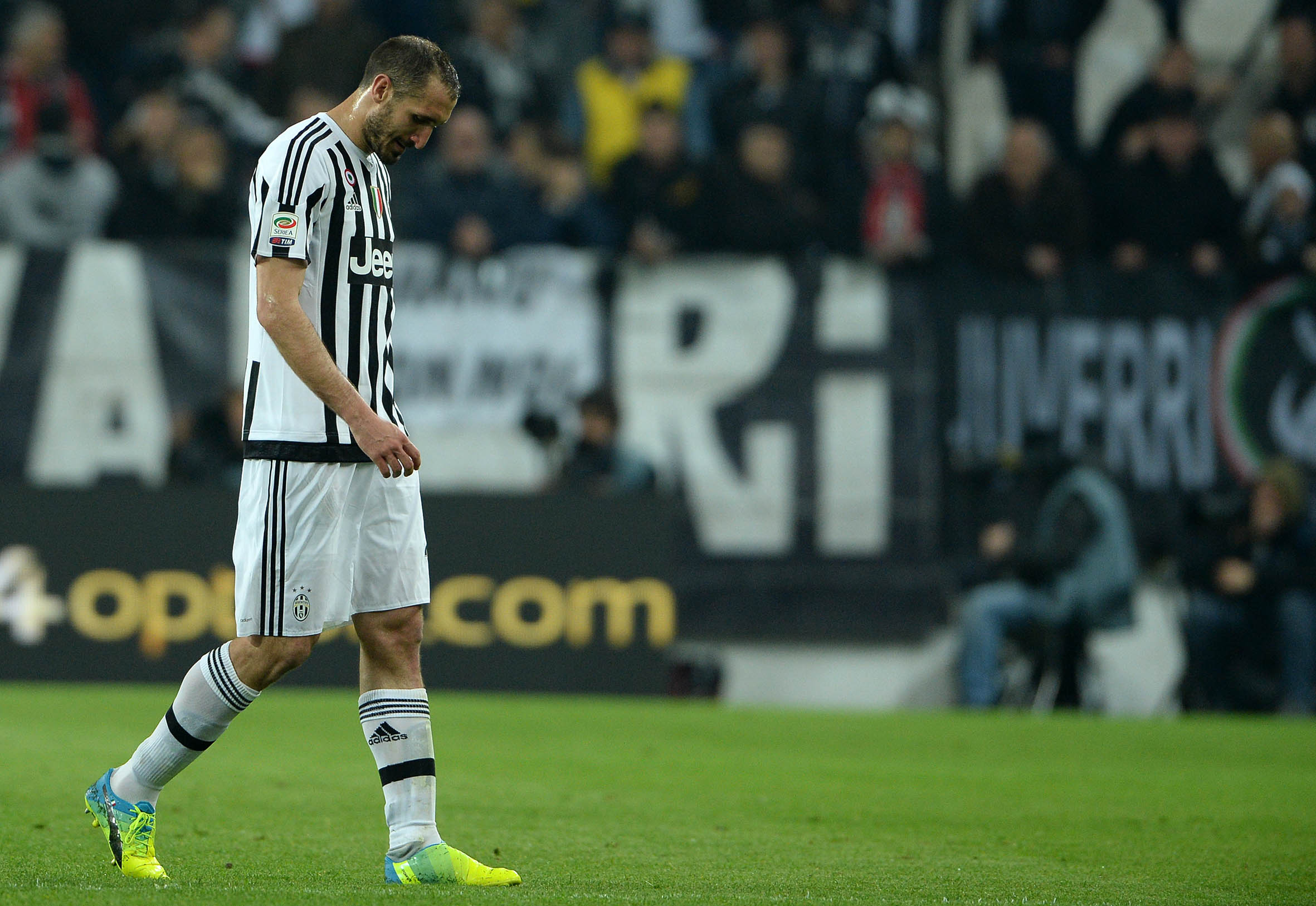 Juventus, Chiellini ko: 20 giorni di stop
