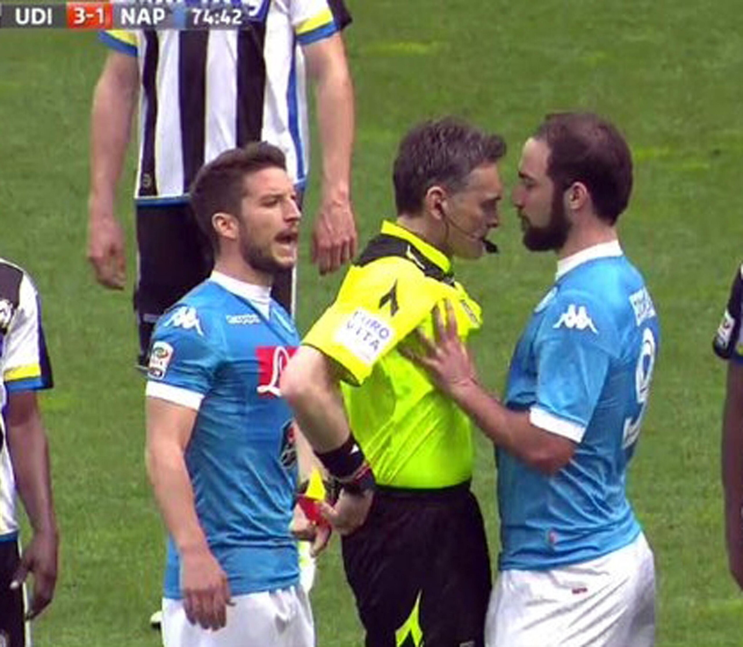 Napoli, Grassani: «La squalifica congrua per Higuain è 2 turni»