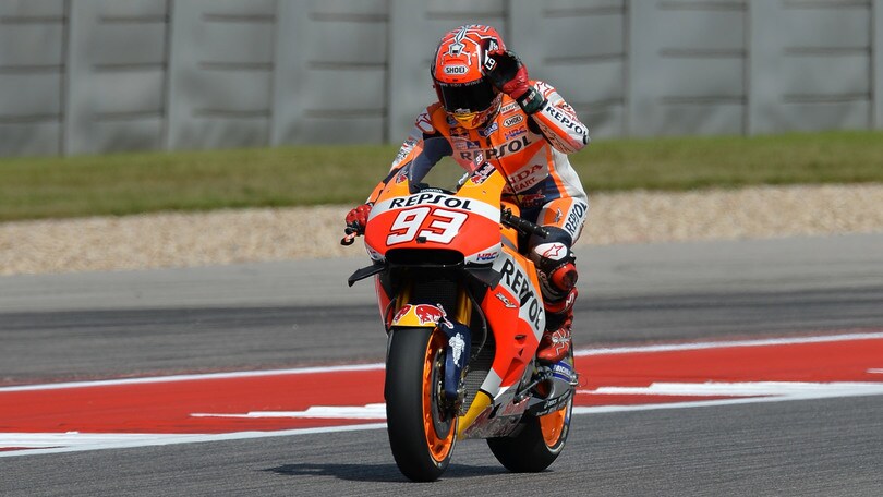 MotoGp Austin, Marquez: «Contento di come abbiamo lavorato»