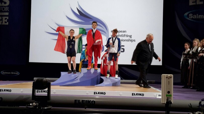 Europeo Sollevamento Pesi: Genny Pagliaro vince la medaglia d'argento