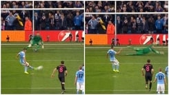 Manchester City-Psg, Aguero sbaglia il rigore: la fotosequenza