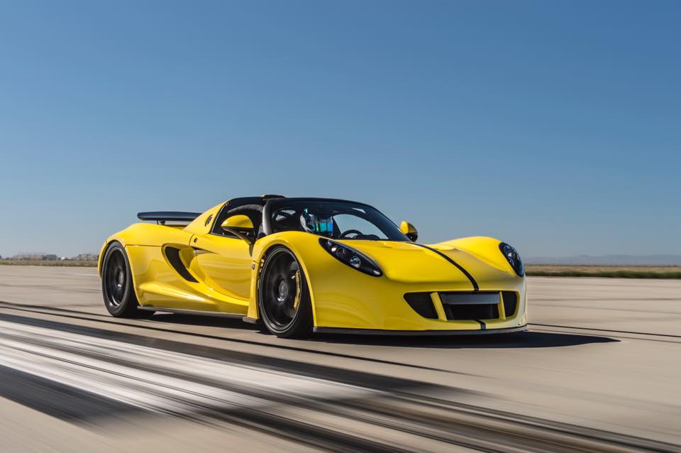 Hennessey Spyder da record, 427 all'ora: il video