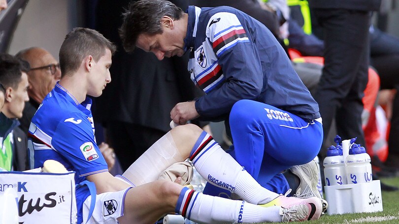 Serie A Sampdoria, Ivan ai box: stiramento muscolare