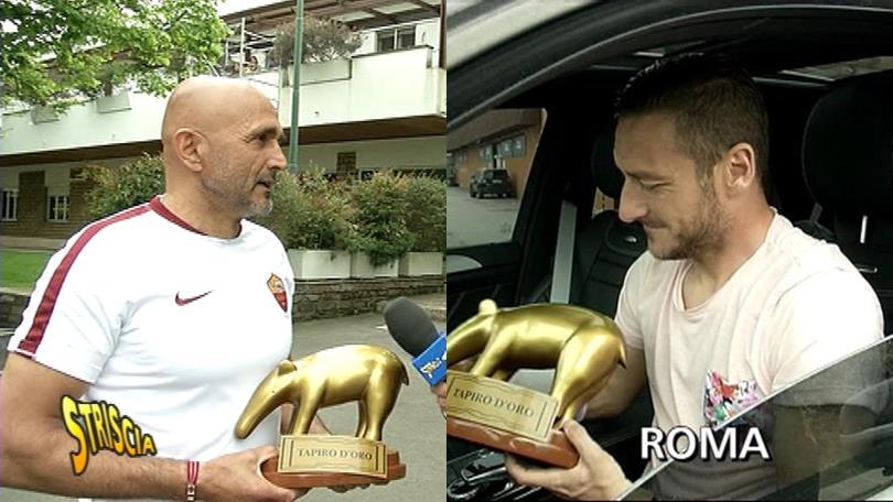 Roma, Tapiro d'oro per Totti e Spalletti