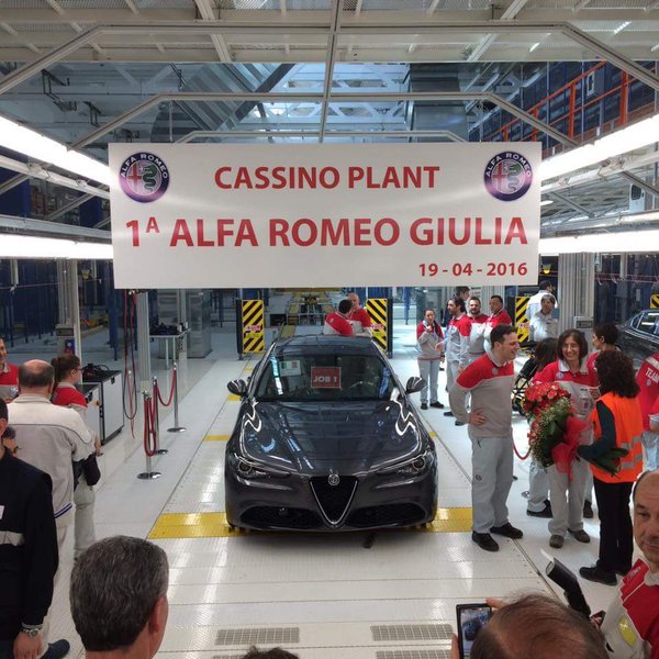 Alfa Giulia, prodotta la prima a Cassino