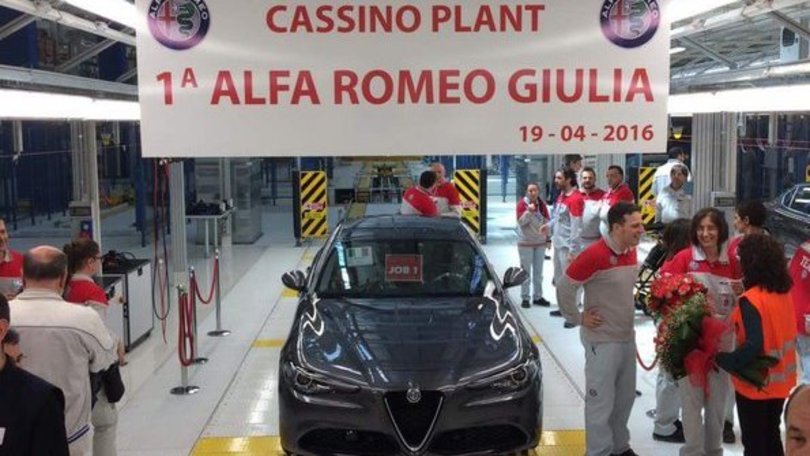 Alfa Giulia, prodotta la prima a Cassino