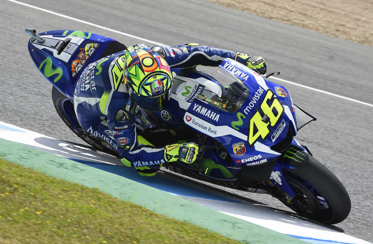 MotoGp, Jerez: super Rossi nelle libere, è primo!