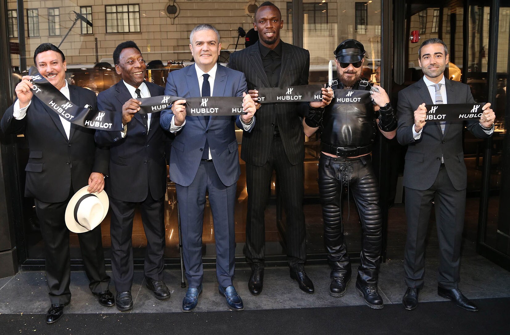 Usain Bolt & Pelé all'inaugurazione della nuova boutique Hublot