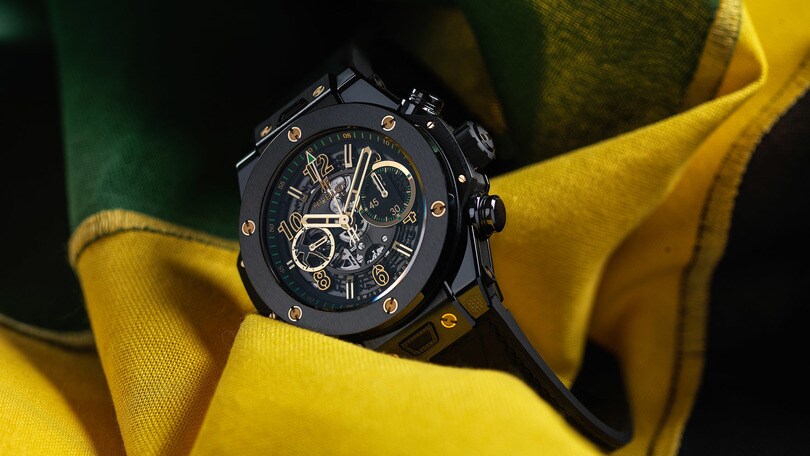 Usain Bolt & Pelé all'inaugurazione della nuova boutique Hublot