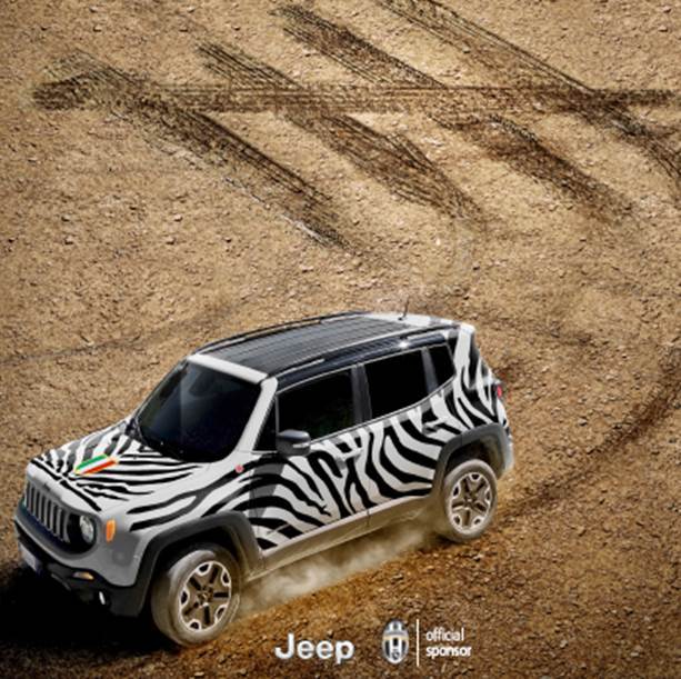 Una Jeep Renegade speciale per lo scudetto della Juve