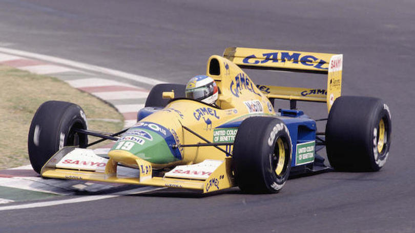 La Benetton F1 del primo podio di Schumacher va all'asta