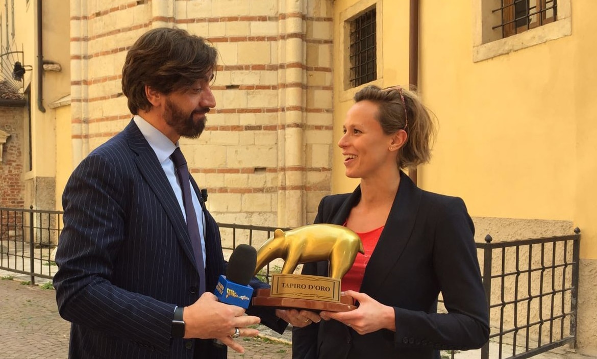 Tapiro d'Oro a Federica Pellegrini: «A Londra nessun no a fare la portabandiera»