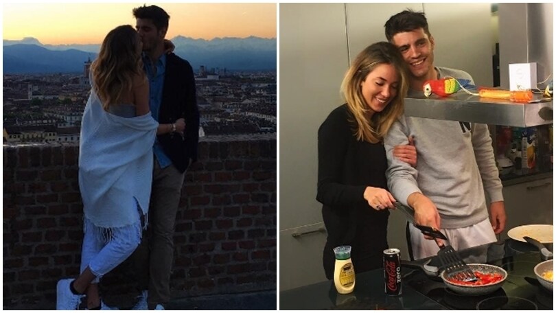 Morata cucina per la sua Alice: che uomo da sposare!