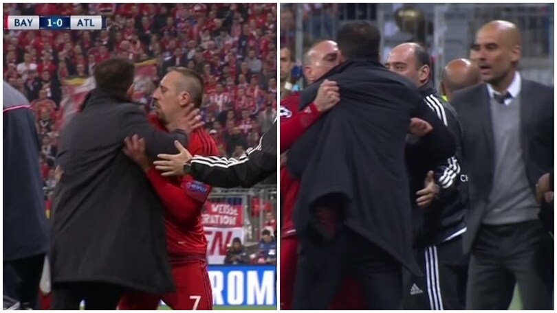 Bayern Monaco-Atletico Madrid: scintille tra Simeone e Ribery