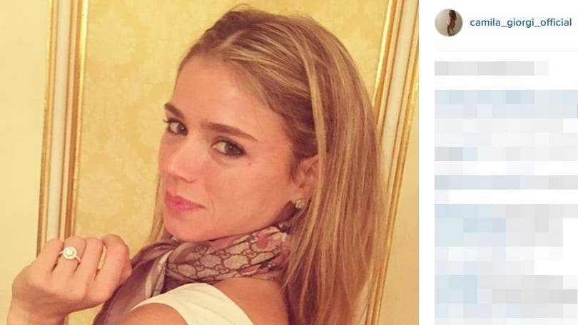 Camila Giorgi, ecco l'anello di fidanzamento