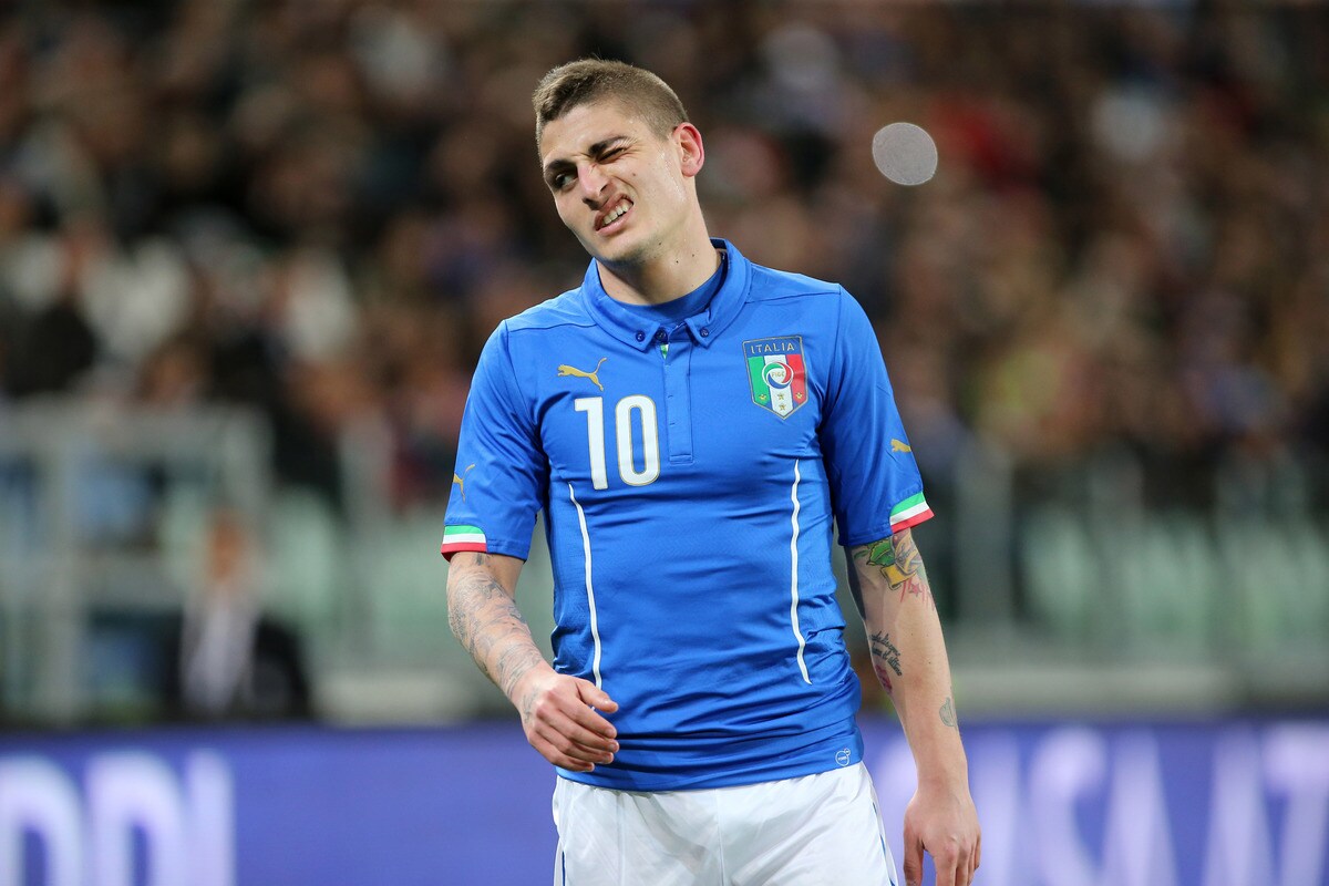 Italia: Verratti in dubbio per gli Europei, salgono le quote di De Rossi