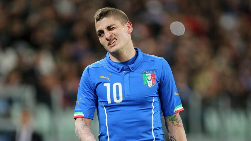 Italia: Verratti in dubbio per gli Europei, salgono le quote di De Rossi