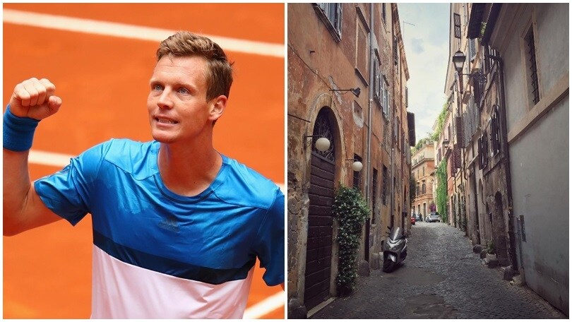 Berdych si gode Roma prima degli Internazionali: «Magica»