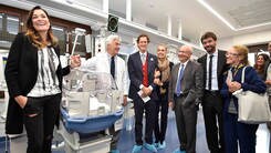 John Elkann e Andrea Agnelli inaugurano il nuovo reparto di terapia intensiva al Sant'Anna