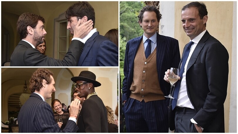 Juventus, da Buffon a Pogba, squadra al completo a villa Agnelli