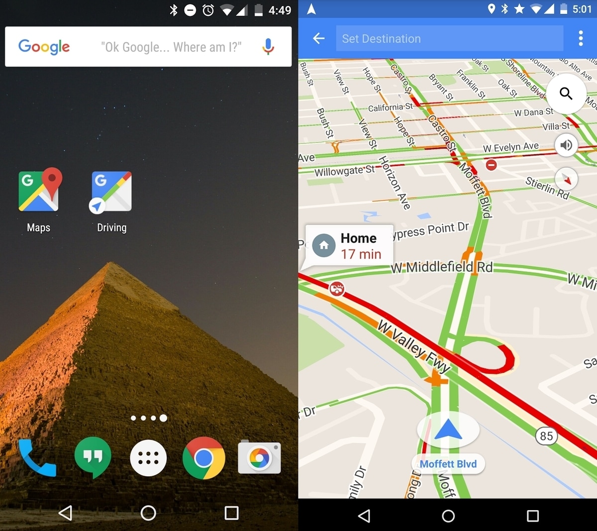 Google Maps Driving Mode, ecco l'assistente virtuale