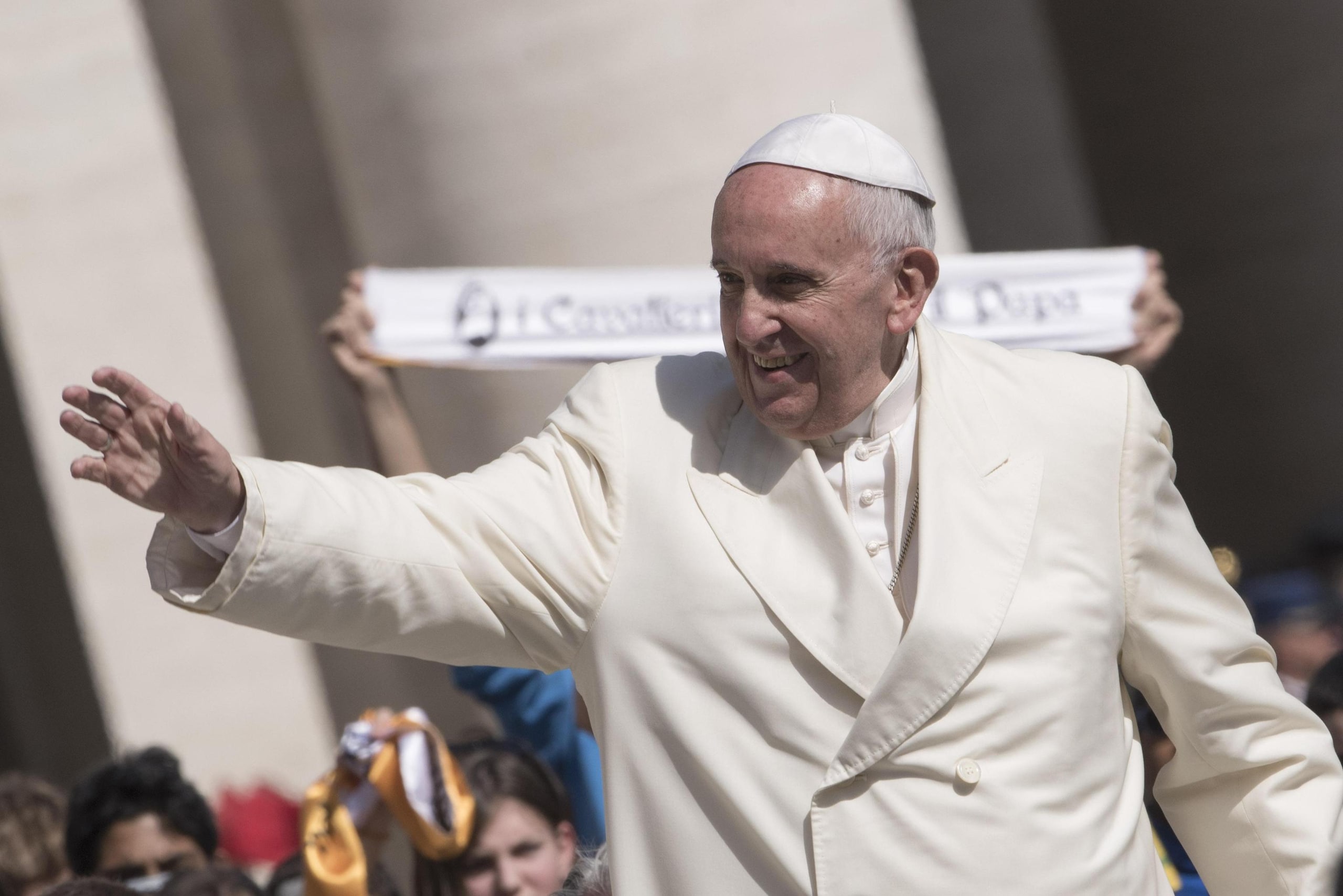 La Juventus in udienza da Papa Francesco prima della finale di Coppa Italia