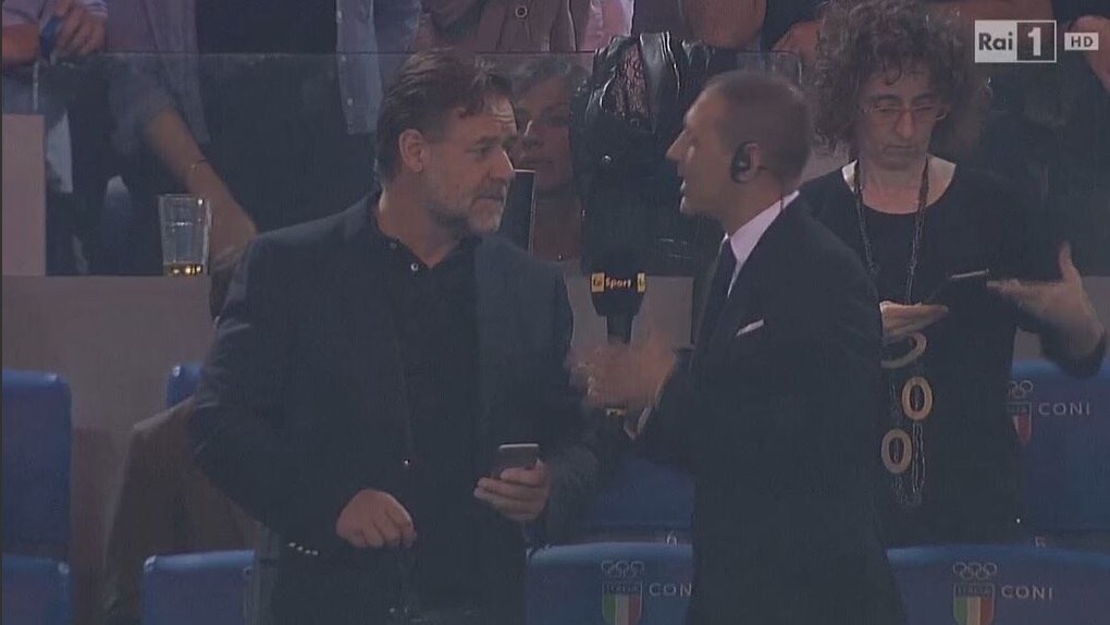 Coppa Italia, Russell Crowe: «Vincerà la Juve»