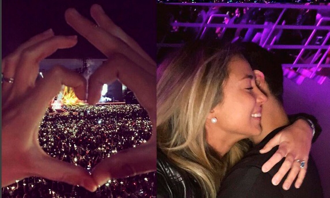 Morata si distrae al concerto dei Coldplay con la sua Alice